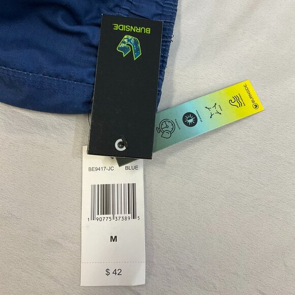 BURNSIDE Men's mult-blue color Board Shorts Bathing Suit Size M. NWT - Picture 7 of 10